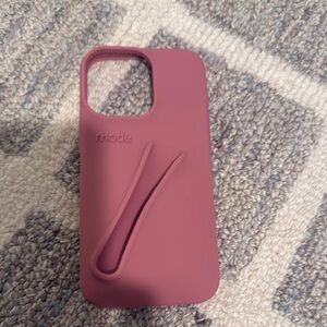 COPY - Matte Dusty Rose Silicone Phone Case with Camera Cutout and Minimalist D…